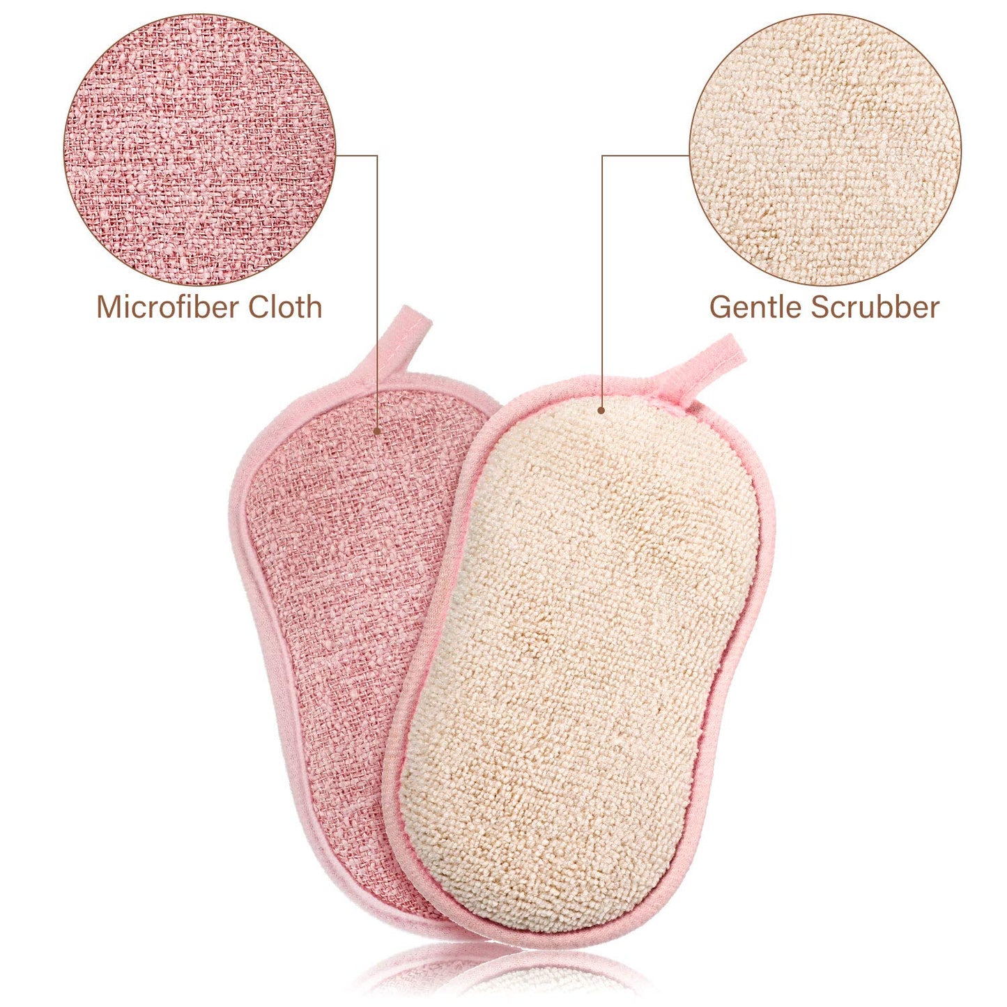 Boao 10 Pieces Reusable Sponges Kitchen Non Scratch Microfiber Sponge Scrubber Reusable Scouring Pads For Kitchen Cleaning Dishes And Pots(Mixed Colors)