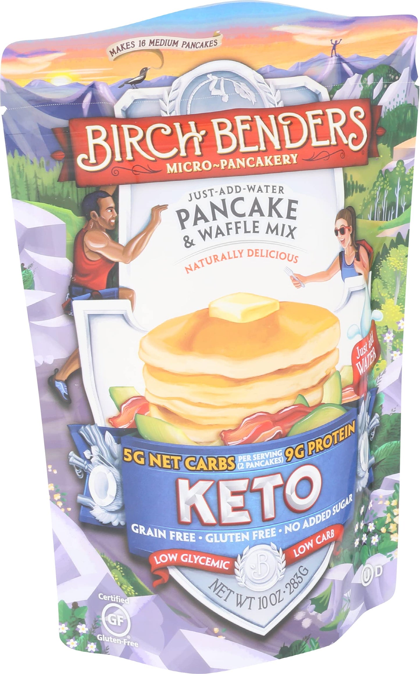Birch Benders Griddle Cakes, Pancake Waffle Mix Keto, 10 Ounce