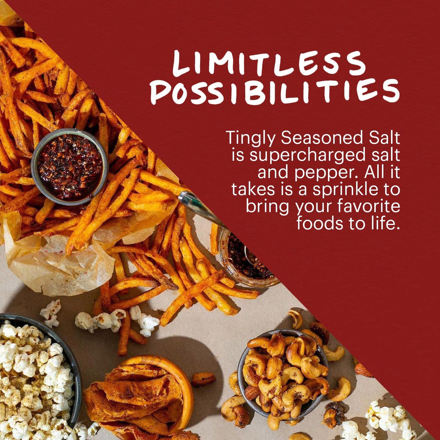 Momofuku Tingly Seasoned Salt by David Chang, (3.4 Ounces), Umami Seasoning for Fish & Chicken Wings, Chef Made for Cooking, Ext