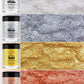 Shanlinly Edible Glitter Set - 4 Colors Food Grade Metallic Sprinkles - Gold, White, Silver, Rose Gold