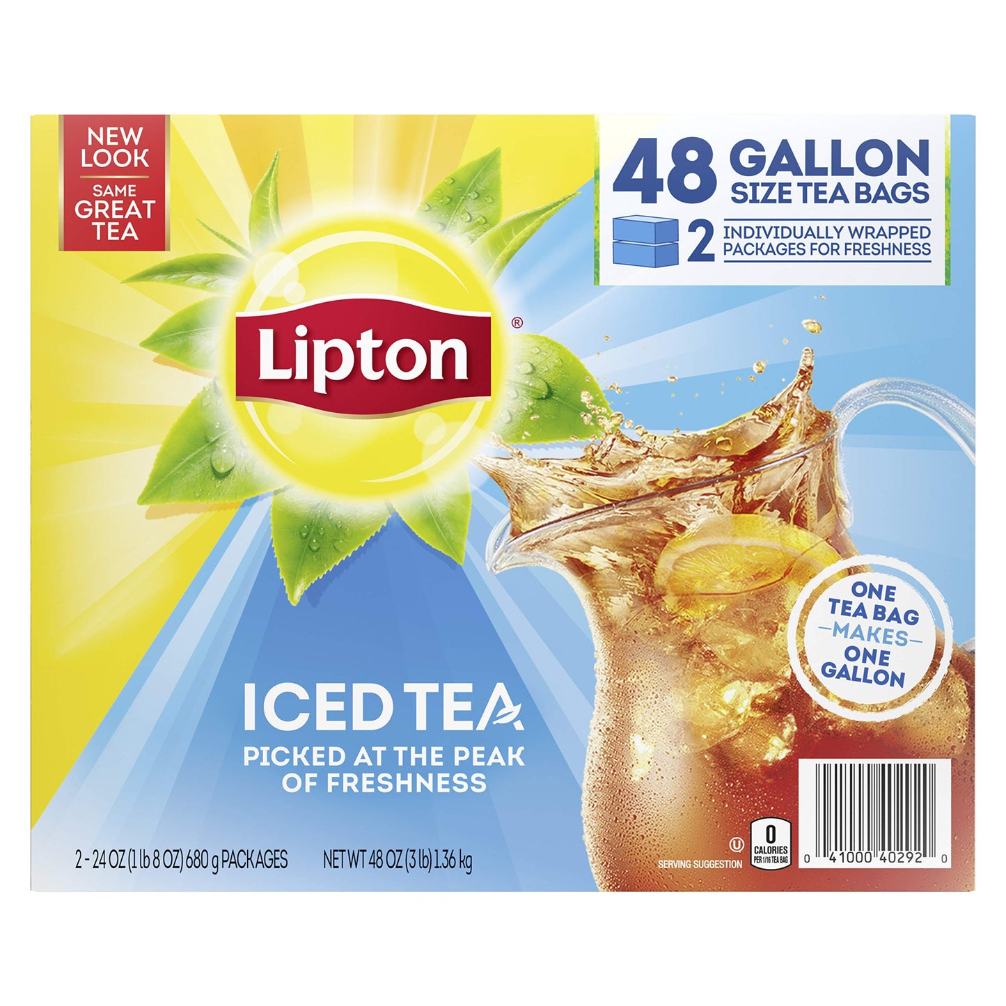 Lipton Black Tea 24 Count Pack of 2 Standard
