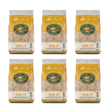Nature'S Path Organic Gluten Free Whole O'S Cereal, 1 Lb 10.4 Oz Earth Friendly Package (Pack Of 6), Non-Gmo, 19G Whole Grains,