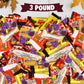 Thanksgiving Candy Bulk Assorted Chocolate Candy Variety Pack - 3 lb Large Mix Individually Wrapped Party Chocolates for Basket Fillers  Party Favors & Treat Bags