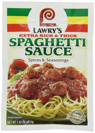 Lawry's Thick Spaghetti Mix, 1.42-Ounce Packets (Pack of 24)