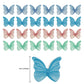 Gyufise 48Pcs Edible Butterfly Cupcake Toppers Watercolor Butterfly Cake Decorations Wafer Paper Butterfly Dessert Decoration Fo