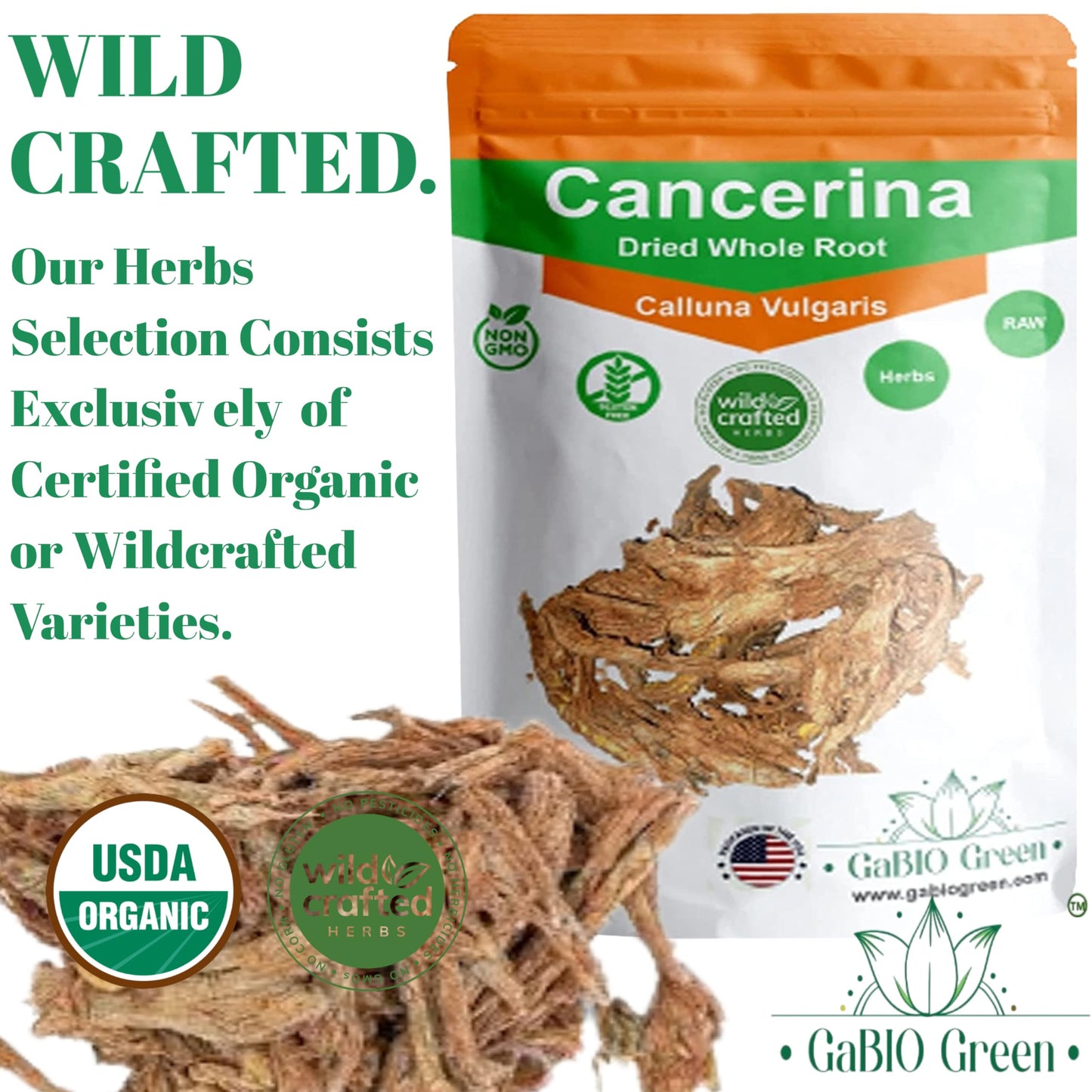 Cancerina Hierba Mexicana 4 Oz - 100% Natural Cancerina Tea Herbs 4 Oz, Calluna Vulgaris, Cancerina Herbs, Hierva Mexicana, Anah