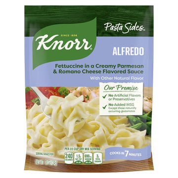 Knorr Pasta Sides For Delicious Quick Pasta Side Dishes Fettuccine Alfredo No Artificial Flavors, No Preservatives, No Added MSG