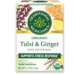 Traditional Medicinals Tea, Organic Tulsi & Ginger, Relieves Stress, Tension, & Irritability, 16 Tea Bags