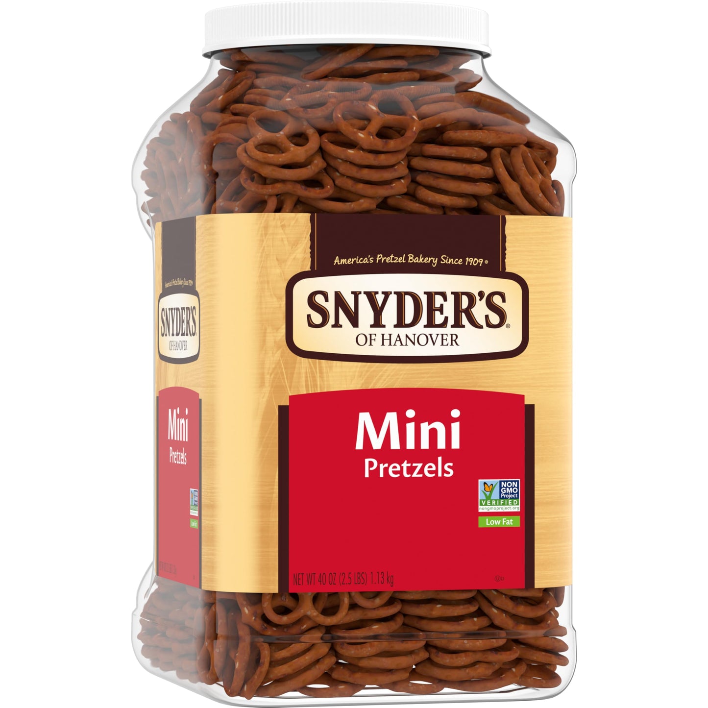 Snyders of Hanover Pretzels, Mini Pretzels, 40 Oz Canister