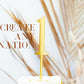 LS Designs Gold Acrylic Cake Topper - Customizable Birthday Number 1