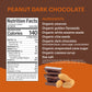 Tosi Dark Chocolate Peanut Butter Protein Bars, Plant Based With Nuts, Gluten-Free Crunchy Snacks, Vegan, Organic, Flax & Chia S