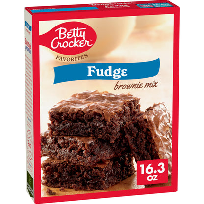 Betty Crocker Favorites Fudge Brownie Mix, Holiday Baking, 16.3 oz