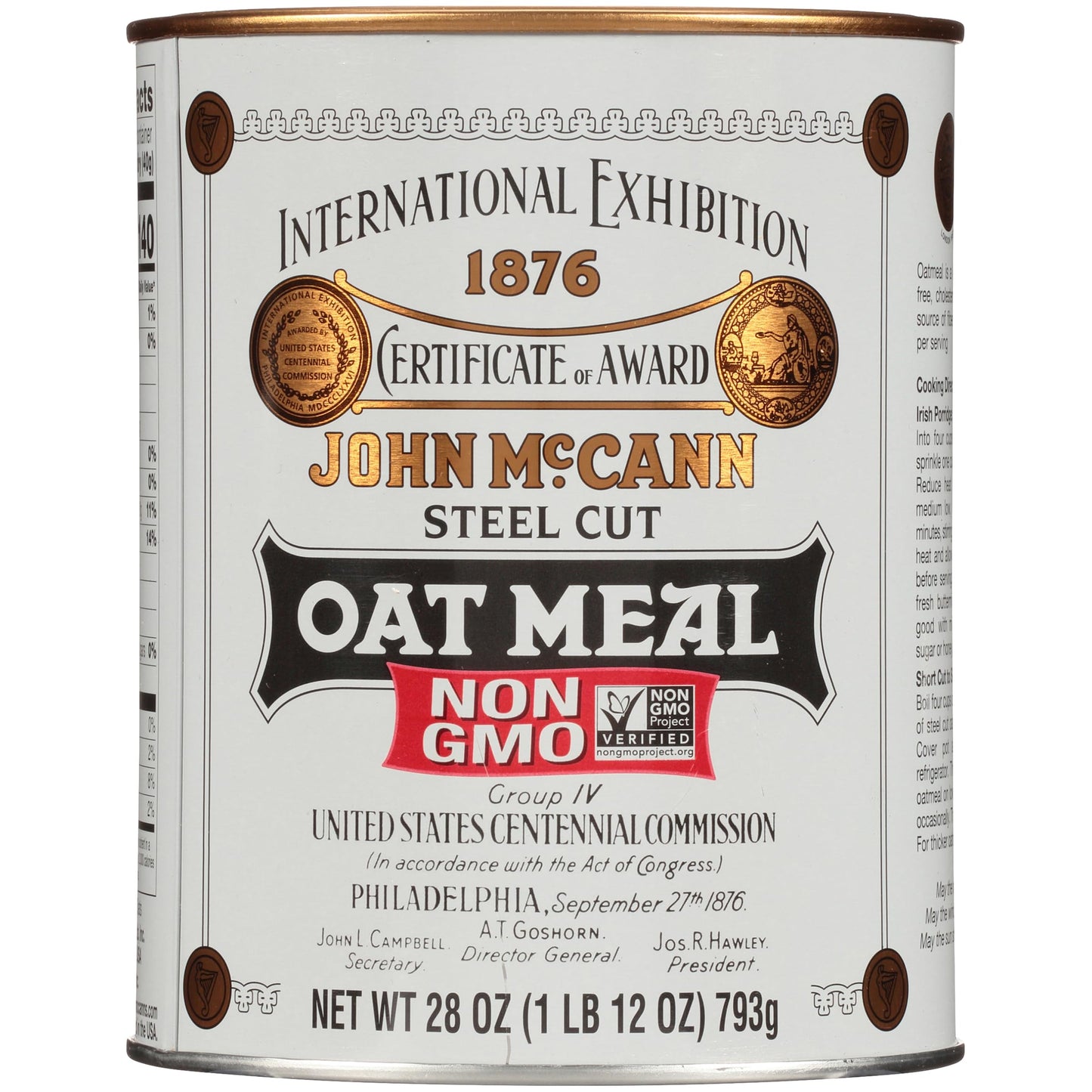 McCanns Irish Oatmeal, Traditional Steel Cut Oats, 28 Ounce
