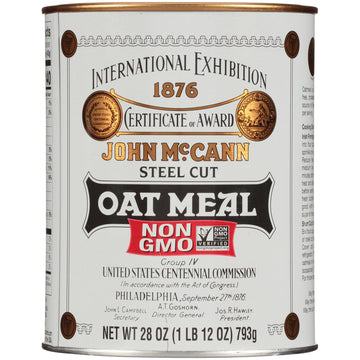 McCanns Irish Oatmeal, Traditional Steel Cut Oats, 28 Ounce