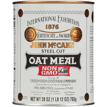 McCanns Irish Oatmeal, Traditional Steel Cut Oats, 28 Ounce