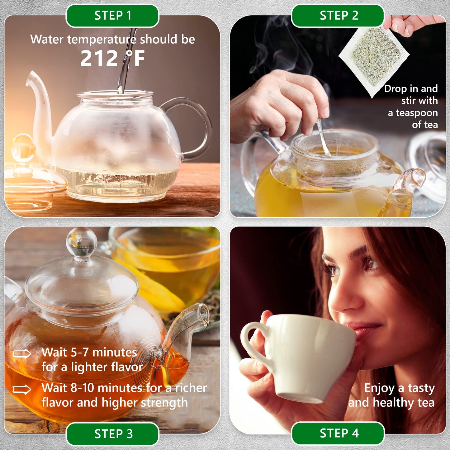 TeaDreamTea Olive Leaf Herbal Tea Bags - Caffeine Free - 100 Count
