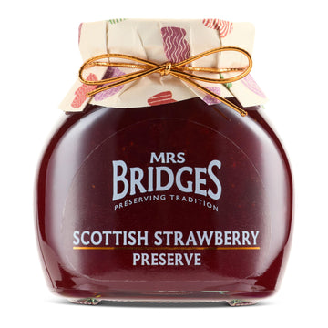 Mrs Bridges Strawberry Preserve, Made in Scotland, 12oz Jar (Pack of 1)