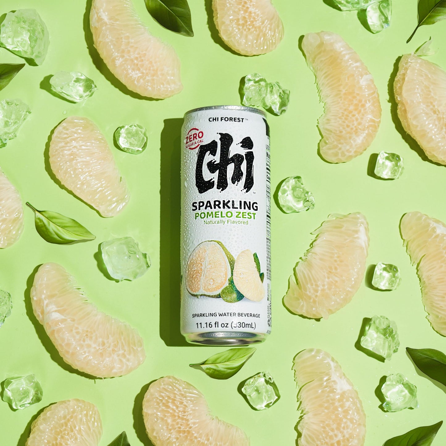 CHI FOREST Pomelo Sparkling Water Beverage  Zero Sugar Drinks  Zero Artificial Flavor  11.16 fl oz Cans (Pack of 24)