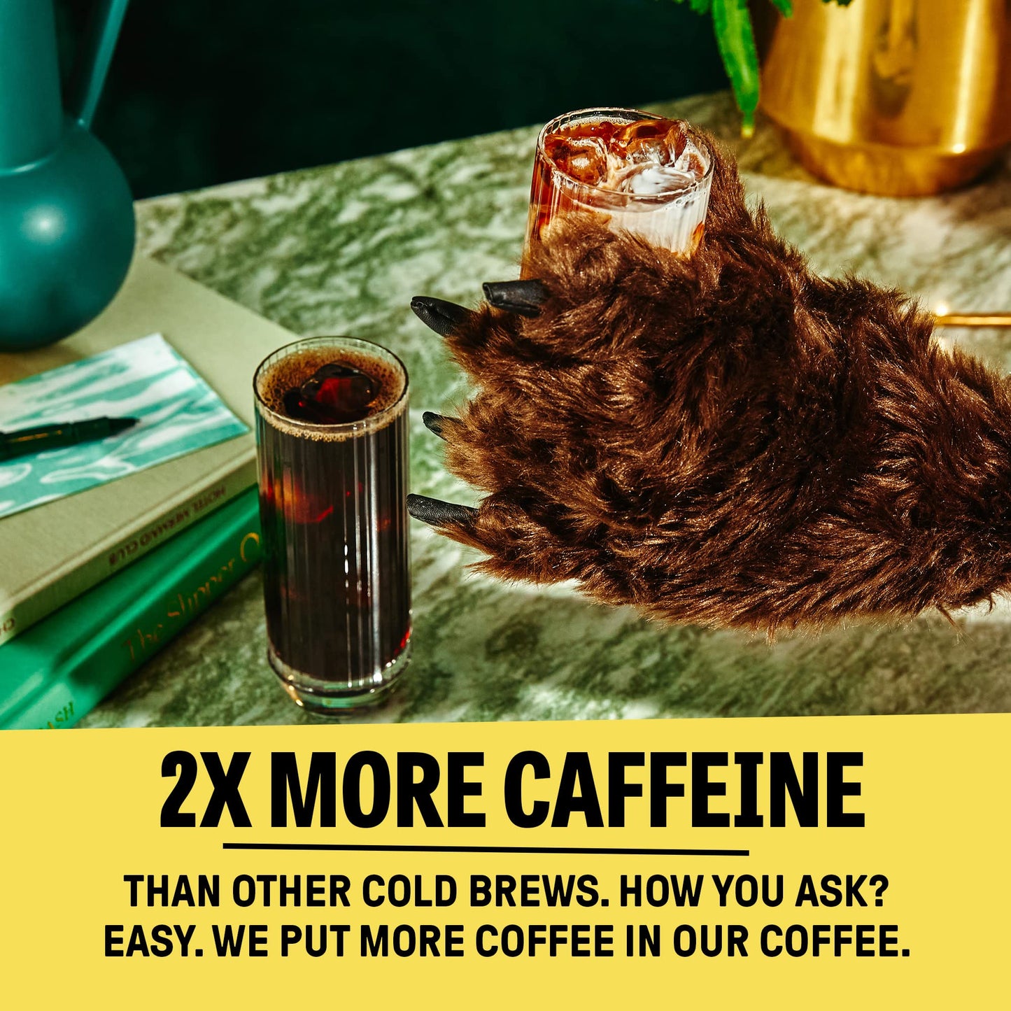 Wandering Bear Organic Caramel Cold Brew Coffee, 32 Fl Oz, 3 Pack - Extra Strong, Smooth, Unsweetened, Shelf-Stable, Ready To Dr
