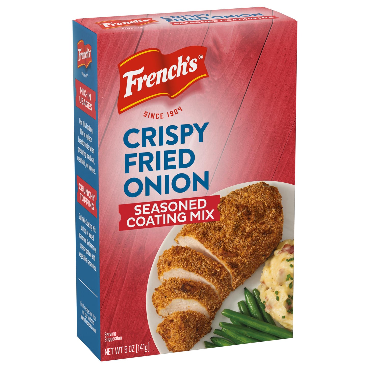 Frenchs Seasoned Coating Mix, Crispy Fried Onion, Delicious Swap for Traditional Breadcrumbs When Preparing Meatloaf, Meatballs