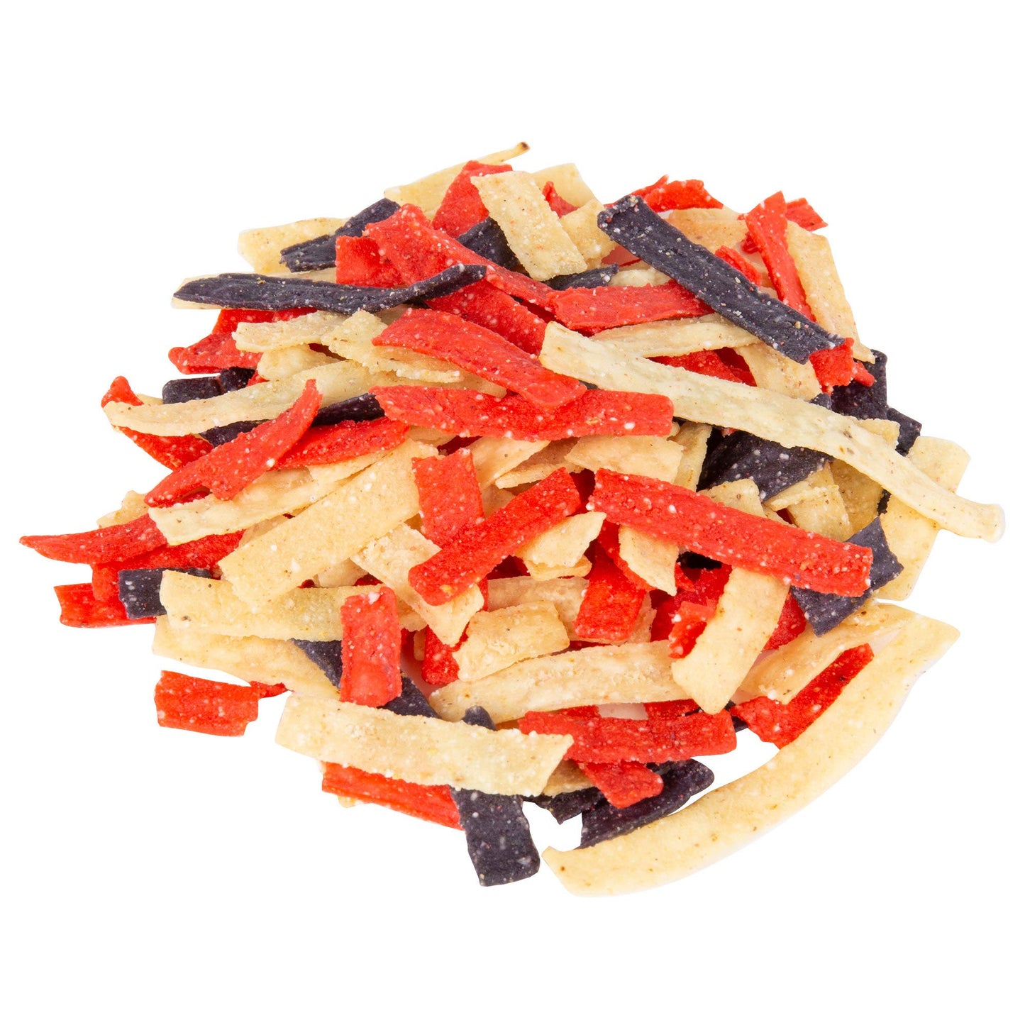 Fresh Gourmet Tri | Color Tortilla Strips | 3.5 Ounce, Pack Of 9 | Low Carb | Crunchy Snack And Salad Topper