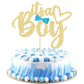 Gyufise 1 Pack Gold Glitter It'S A Boy Cake Topper Gender Reveal Cake Decoration Pick For Baby Shower Gender Reveal Baby Boy 1St