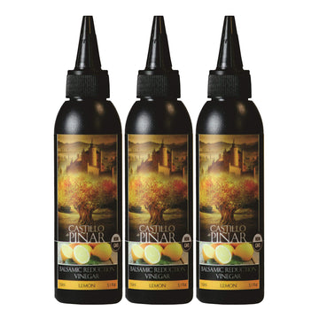 Castillo de Pinar 3-Pack Lemon Balsamic Reduced Vinegar, 150ml Non GMO