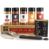 Flavor Brigade Gourmet Grilling Spices Gift Set for Guys, Dad, Men, BBQ Grill Accesories, Smoker, Seasonings, Rub, Steak, Burger