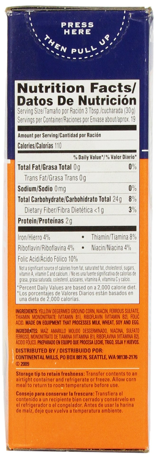 Albers Yellow Corn Meal, 20 oz - 1.25 lb Pack, Perfect for Baking and Cooking, Gluten-Free Cornmeal, High-Quality Grain