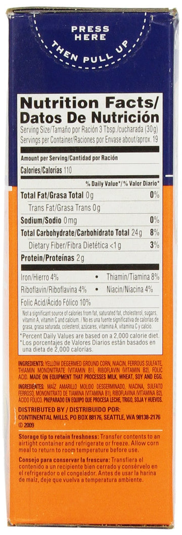 Albers Yellow Corn Meal, 20 oz - 1.25 lb Pack, Perfect for Baking and Cooking, Gluten-Free Cornmeal, High-Quality Grain