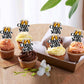 Ercadio malt-inspired Party Cupcake Toppers, 28 PCS, Cheers to 50 Years Decor, White-50