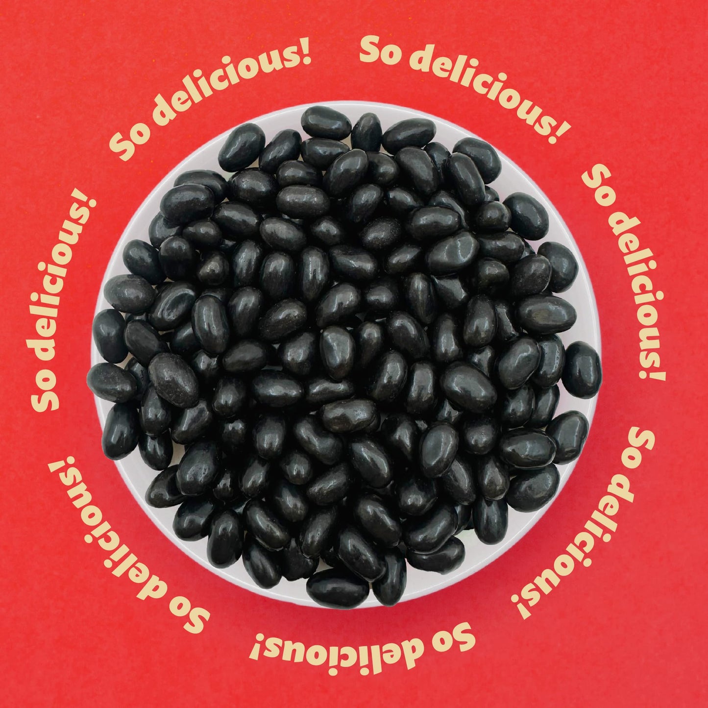 Black Licorice Jelly Beans | 2-Pound Pack | Old-Fashioned Candy