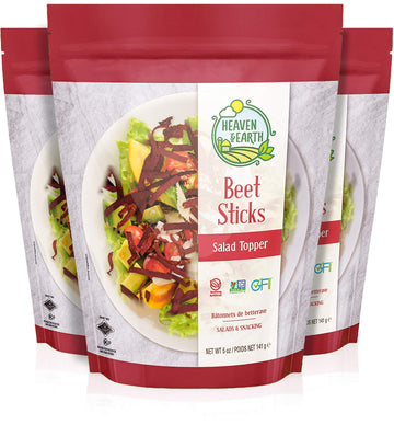 Heaven And Earth Beet Sticks Salad Toppers 5Oz (3 Pack)