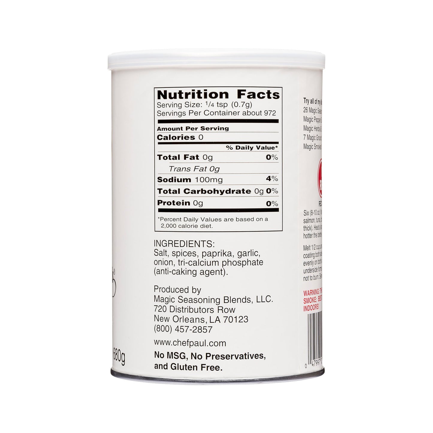 Chef Paul Blackened Redfish Magic Seasoning, 24 ounces, Packaging May Vary