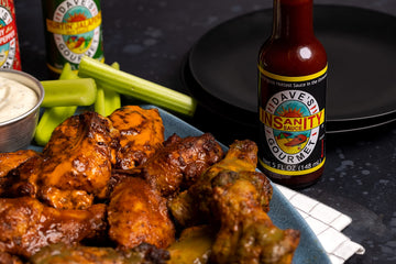 Dave's Gourmet Original Insanity Hot Sauce Featured on Hot Ones Season 1-3 Bottles