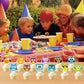 KHAIVI Owl Cupcake Toppers, Safari Jungle Animal Cake Decorations, 24pcs, Brown