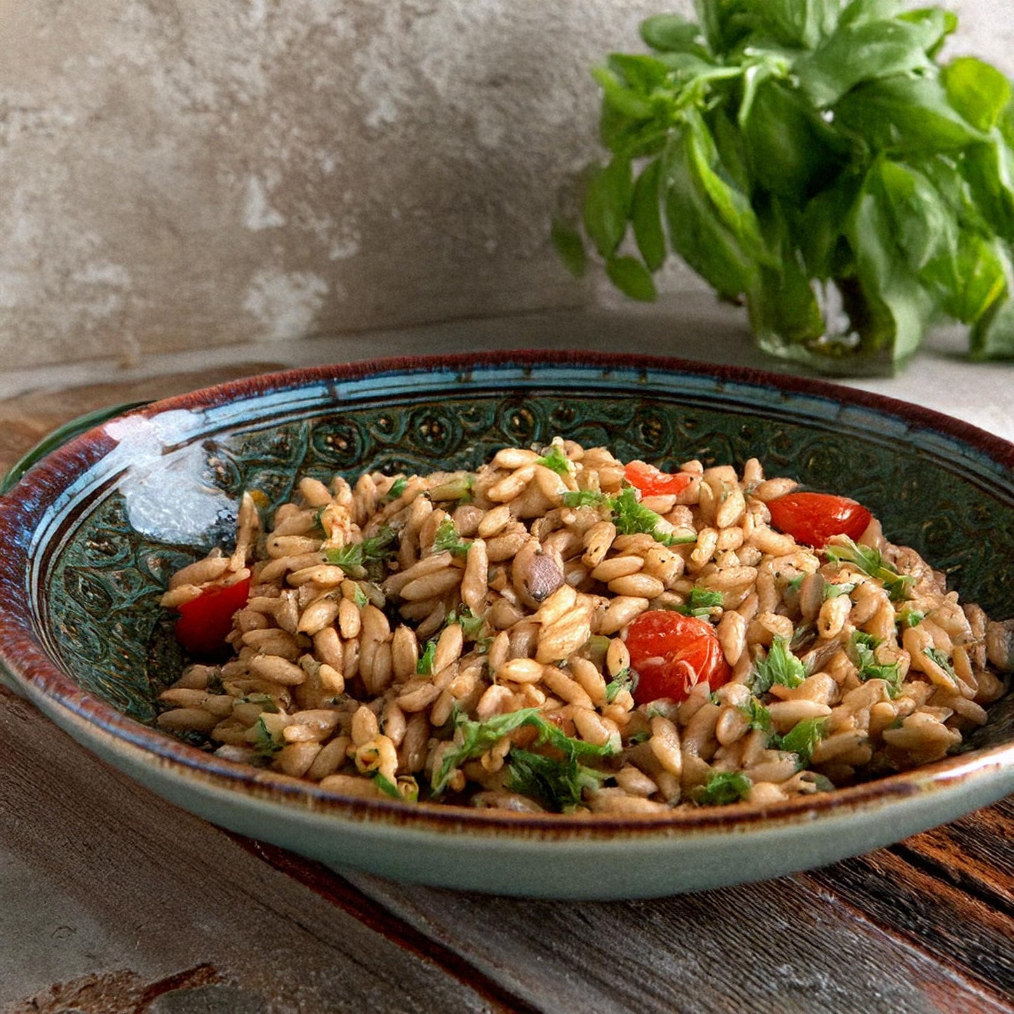 Golden Whole Wheat Orzo Pasta, Vegan, Non-GMO, 24 Oz (1.5 LB), Halal & Kosher Certified