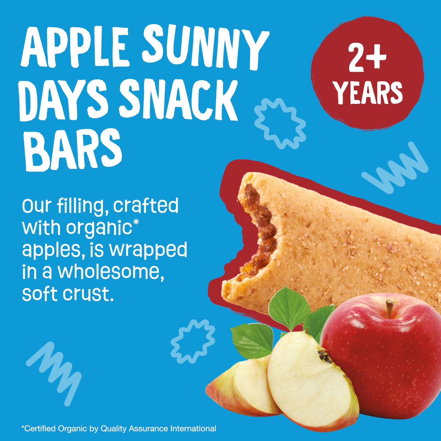 Earths Best Organic Sunny Days Snack Bars For Toddlers 2 Years Old And Up, Apple Flavored With Other Natural Flavors, 7 Ct (Pack Of 6)