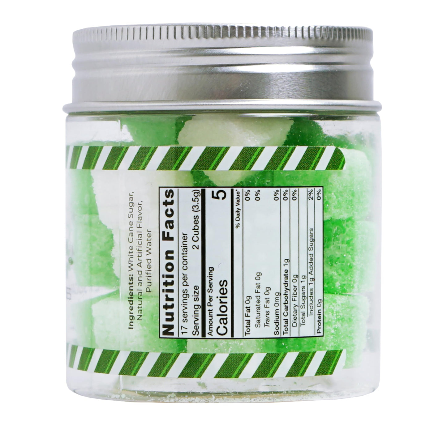 Bear Necessities Gourmet Sugar Cubes, Peppermint Infused, 70g Jar, Perfect for Coffee, Tea, Hot Chocolate & Cocktails