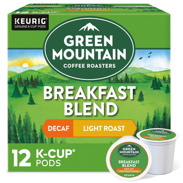 Green Mountain Keurig Decaf Coffee Breakfast Blend, 0.31 Ounce (Pack Of 12)