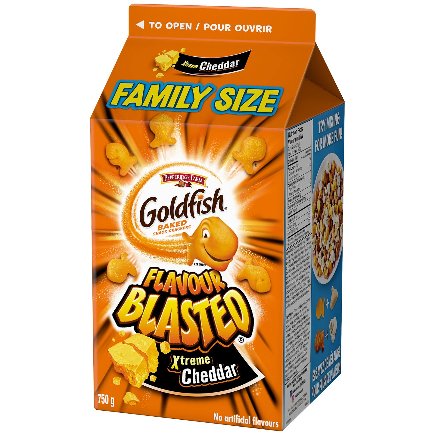 Pepperidge Farm Goldfish Flavour Blasted Xtreme Cheddar Crackers, 750G/26.5 Oz., {Imported From Canada}
