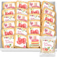 Happy Birthday Cookies Party Favors For Women Girls Her | Individually Wrapped | Bulk 24 Pack | Decorated Sugar Cookie Floral Flowers | Gift Basket Peanut & Tree Nut Free