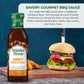 Walden Farms Honey BBQ Sauce 12 oz. Bottle - Sweet and Tangy, Vegan, Kosher and Keto Friendly, 0g Net Carbs - Gourmet Barbecue M