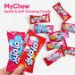 COELO MyChew Soft Chewing Candy Assortment, Strawberry & Peach Flavors, 284g (10oz) Sharing Size Gummy