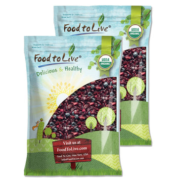 Organic Mixed Berries, 16 Pounds - Non-GMO Dried Blueberries, Cranberries, and Tart Cherries, Kosher, Lightly Sweetened, Unsulfu