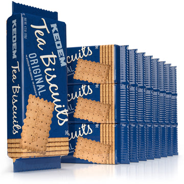 Kedem Tea Biscuits, Plain, 4.2-Ounce Packages (Pack Of 24)