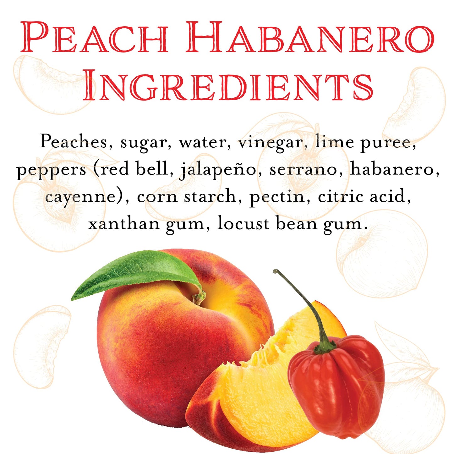 Cornabys Peach Habanero Spicy Sauce (14.9 Oz.) Pack Of 1 | Perfect Combination Of Fruity And Spicy | Grilling Sauce For Chicken,