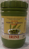 Irini Green Olives Giant 1.5L in Plaastic container