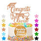 Personalized Graduation Cake Topper Class Of 2025 Custom Congrats Graduation Cake Toppers Double Sided Glitter Congratulations C
