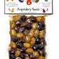 Pack of 4 Variety Mix Olives in Vacuum, 2 Greek Olive Varieties with 4 flavors, Freshly Sealed Olives with Extra Virgin Oil 4X20